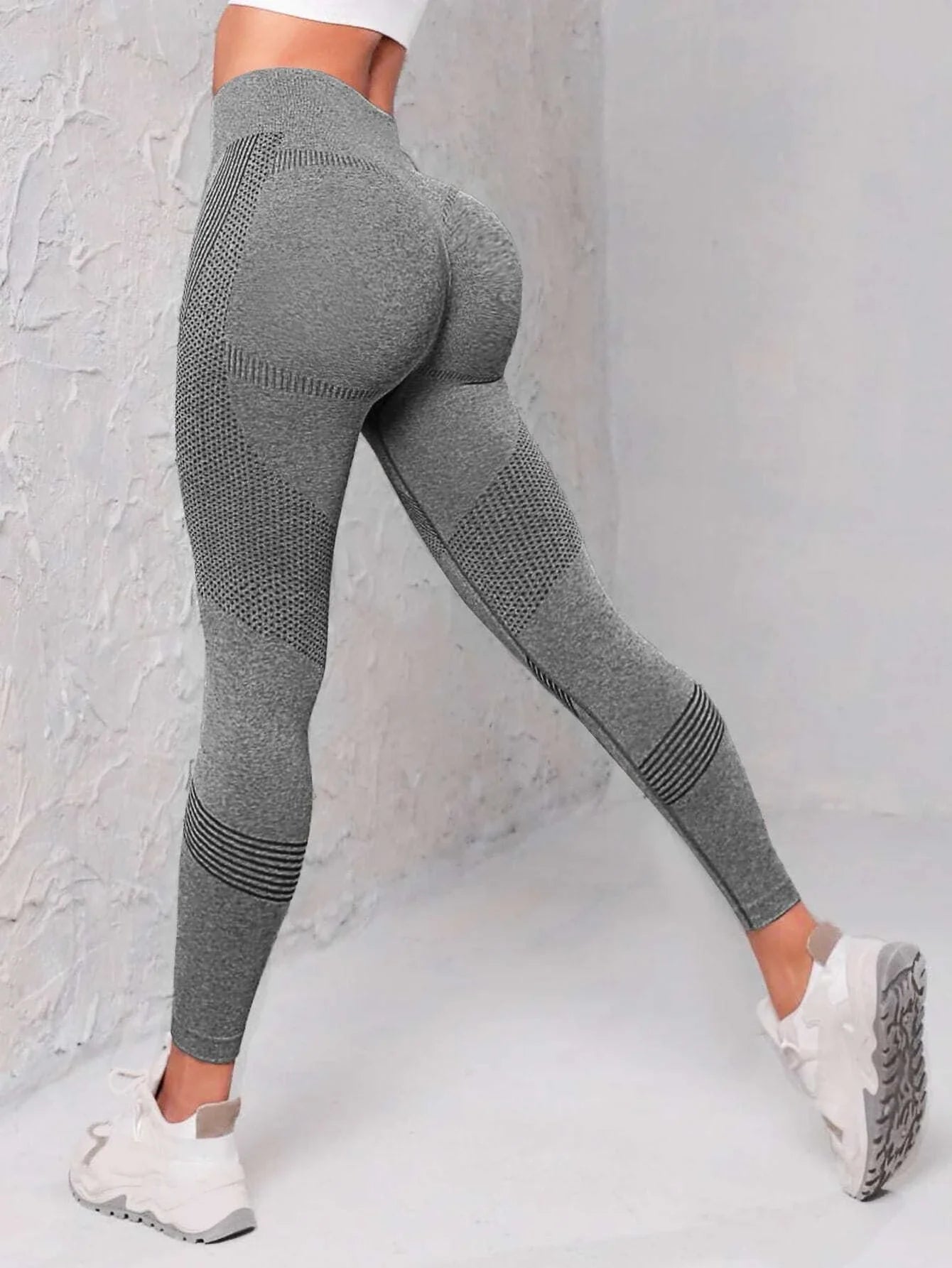 Leggings de sport sans coutures à taille large