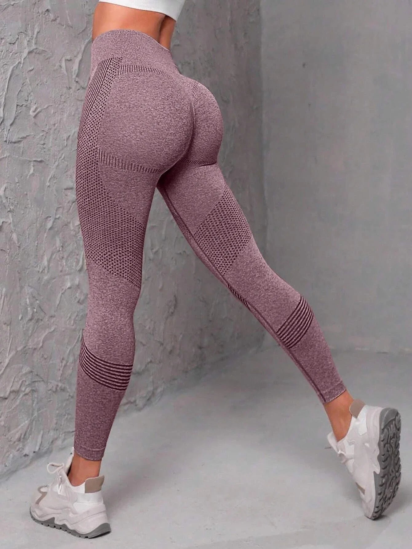 Leggings de sport sans coutures à taille large