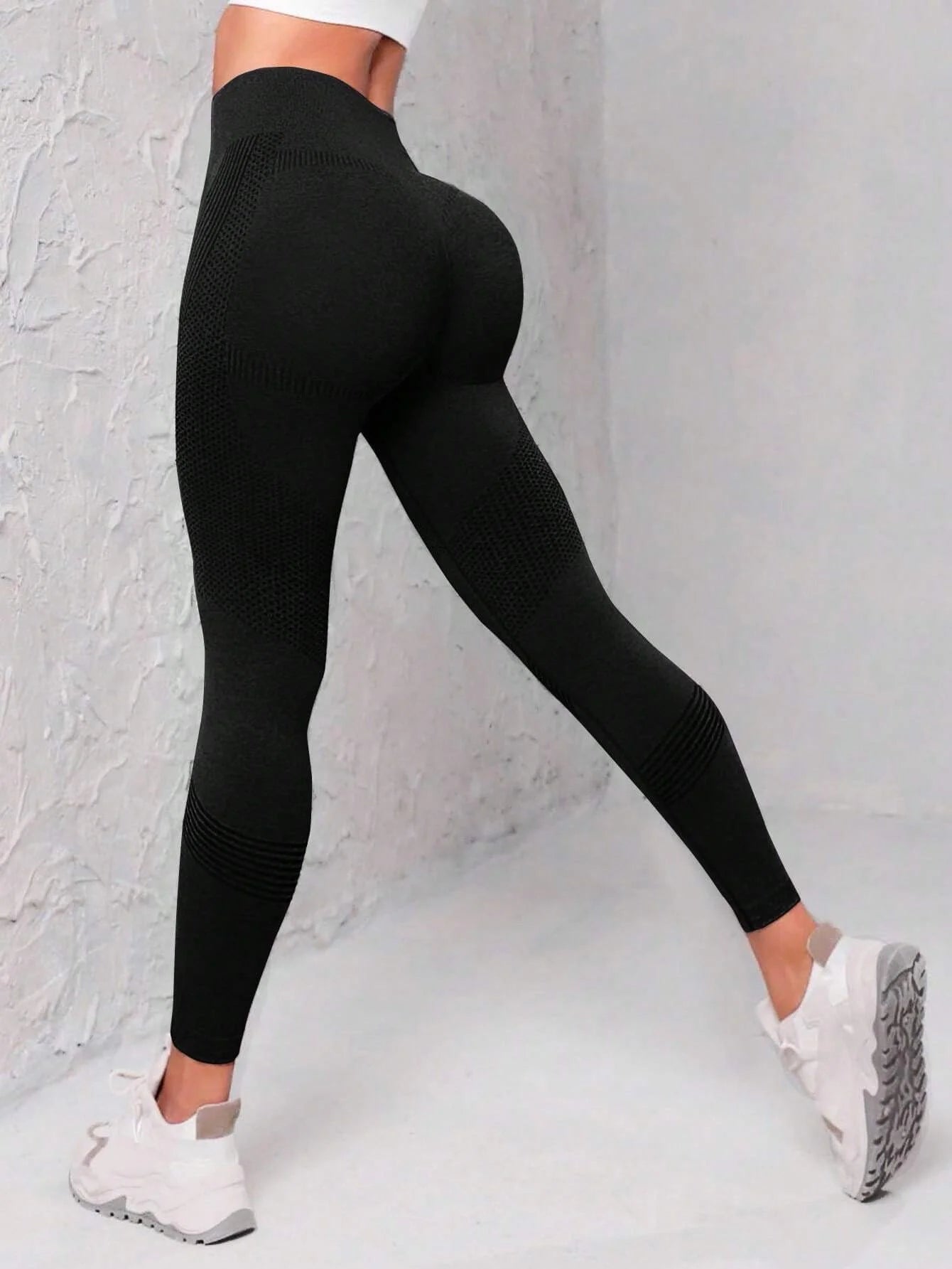 Leggings de sport sans coutures à taille large